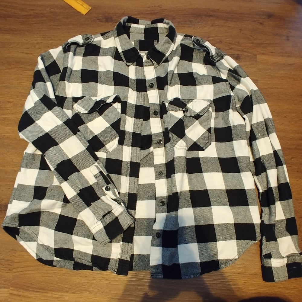 Black and white flannel